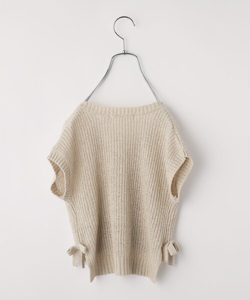 THE SHOP TK (ザ ショップ ティーケー )の「【110-150】サイドリボンベスト(ベスト・キッズ・ナチュラル/ガンメタ・11/12/15 /13/14)」の13枚目の写真