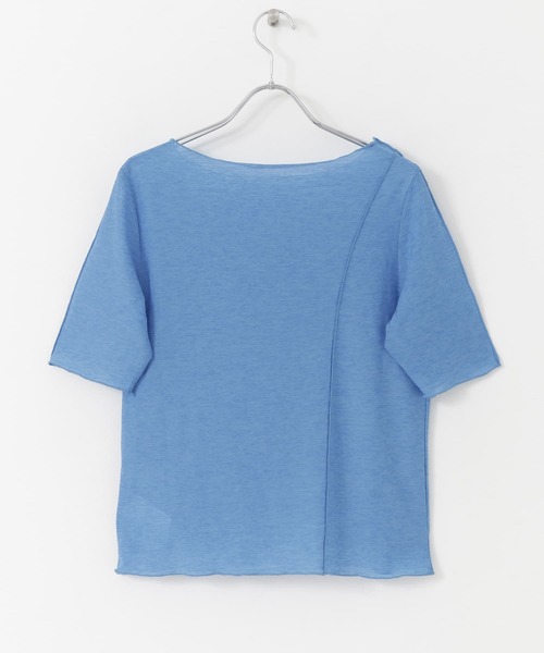 HEYUMM(ヘユム)の「シアーカラフルメロートップ(Tシャツ/カットソー・レディース・ブラック/ブルー/グリーン・ONE)」の7枚目の写真