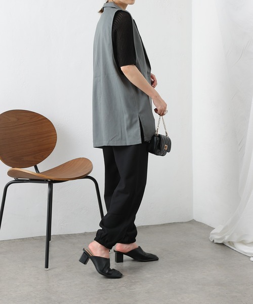 COLONY 2139（コロニートゥーワンスリーナイン）の「セットアップ対応 / 裏毛ロングパンツ（スウェットパンツ・レディース・ブラック/グレー・FREE）」の17枚目の写真