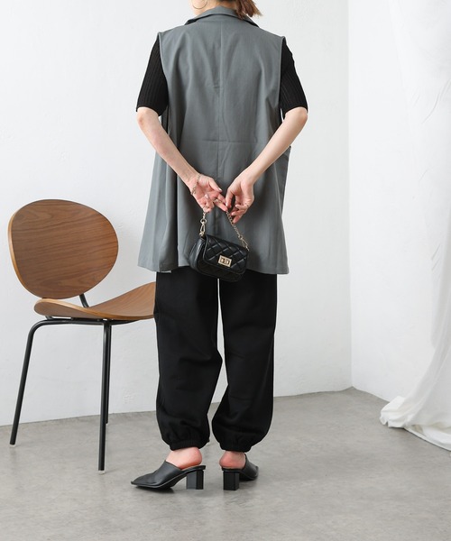 COLONY 2139（コロニートゥーワンスリーナイン）の「セットアップ対応 / 裏毛ロングパンツ（スウェットパンツ・レディース・ブラック/グレー・FREE）」の18枚目の写真