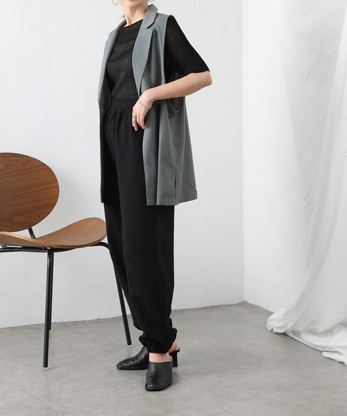 COLONY 2139（コロニートゥーワンスリーナイン）の「セットアップ対応 / 裏毛ロングパンツ（スウェットパンツ・レディース・ブラック/グレー・FREE）」の19枚目の写真