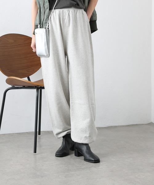 COLONY 2139（コロニートゥーワンスリーナイン）の「セットアップ対応 / 裏毛ロングパンツ（スウェットパンツ・レディース・ブラック/グレー・FREE）」の3枚目の写真