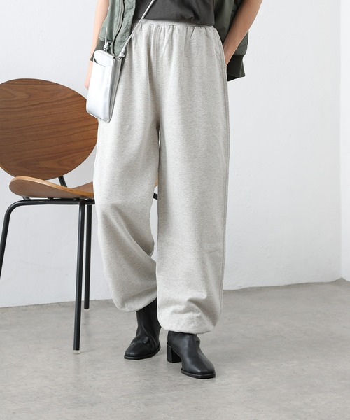 COLONY 2139（コロニートゥーワンスリーナイン）の「セットアップ対応 / 裏毛ロングパンツ（スウェットパンツ・レディース・ブラック/グレー・FREE）」の5枚目の写真