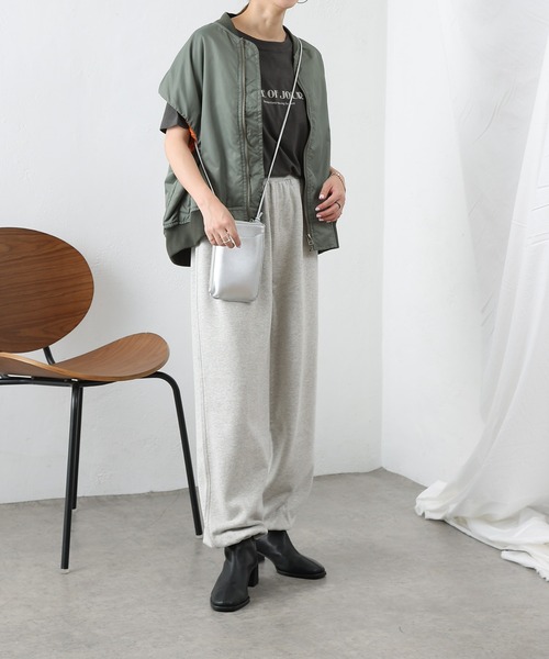 COLONY 2139（コロニートゥーワンスリーナイン）の「セットアップ対応 / 裏毛ロングパンツ（スウェットパンツ・レディース・ブラック/グレー・FREE）」の7枚目の写真