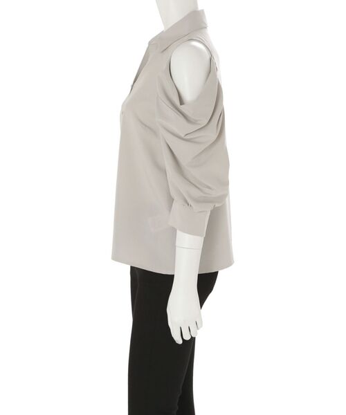 MERCURYDUO（マーキュリーデュオ）の「オープンショルダーシャツ（シャツ/ブラウス・レディース・ブラック/ミント/オフホワイト・FREE）」の14枚目の写真