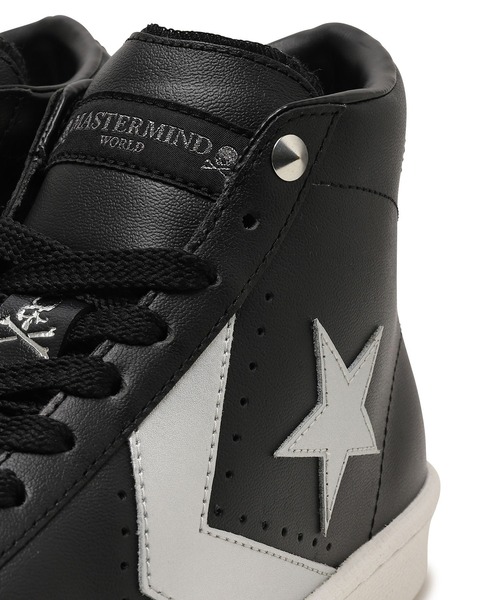 MASTERMIND WORLD(マスターマインドワールド)の「MASTERMIND WORLD×CONVERSE PRO LEATHER HI / MMW(スニーカー・メンズ・ブラック・27/28/27.5/26.5)」の4枚目の写真