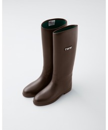 【トラディショナルウェザーウェア】TWW　レインブーツ　ジョッキーブーツ　黒 Traditional Weatherwear 長靴 レインブーツ / ウイングチップ