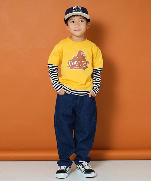 新品未使用　XLARGE KIDS レイヤード風長袖セットアップ　140cm レイヤード風長袖セットアップ（セットアップ） | XLARGE KIDS