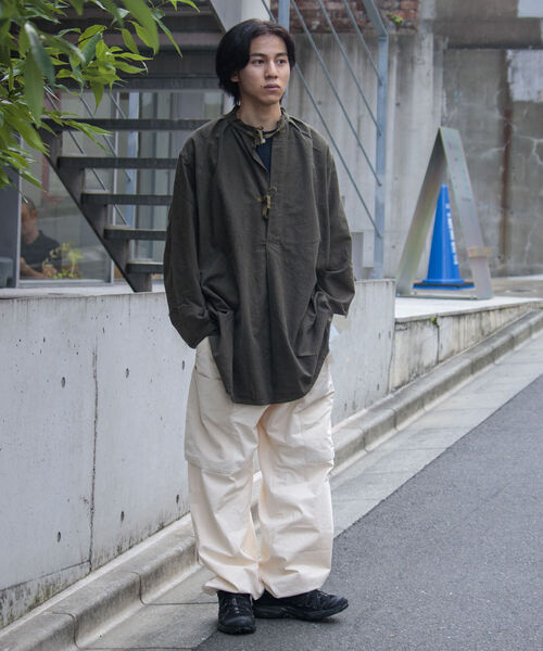 ARMY TWILL（アーミーツイル）の「【ARMY TWILL/アーミーツイル】ミリタリー スモックシャツ（シャツ/ブラウス・メンズ・ダークブラウン/オリーブ・M/L）」の5枚目の写真