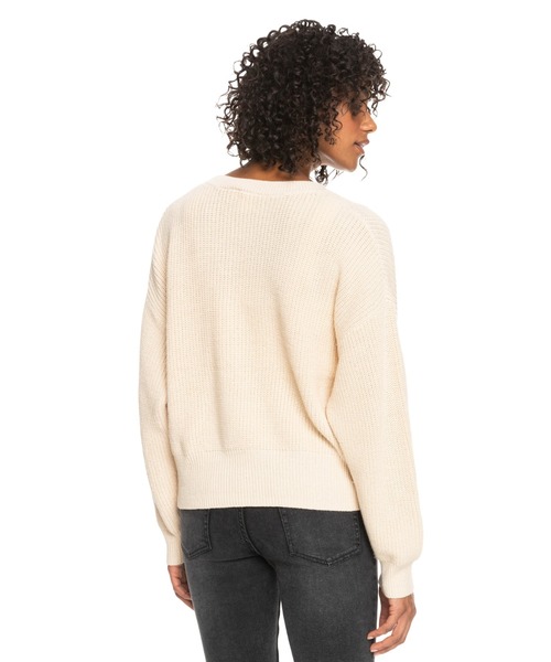 ROXY(ロキシー)の「AMAZING HOURS/ロキシーカーディガン(カーディガン/ボレロ・レディース・ブラック/パープル/オフホワイト・SMALL/MEDIUM)」の4枚目の写真