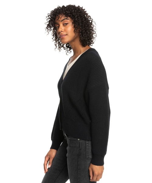 ROXY(ロキシー)の「AMAZING HOURS/ロキシーカーディガン(カーディガン/ボレロ・レディース・ブラック/パープル/オフホワイト・SMALL/MEDIUM)」の12枚目の写真