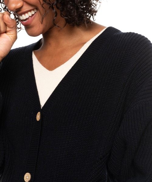 ROXY(ロキシー)の「AMAZING HOURS/ロキシーカーディガン(カーディガン/ボレロ・レディース・ブラック/パープル/オフホワイト・SMALL/MEDIUM)」の13枚目の写真