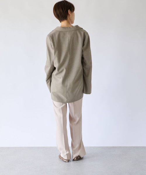 【un dix cors】サイドスリットオーバージャケット　ネイビー サイドスリットオーバージャケット | un dix cors(アンディ