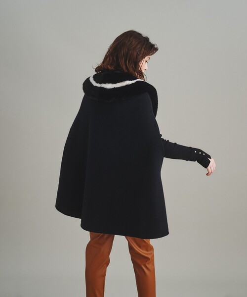 GRACE CONTINENTAL(グレースコンチネンタル)の「フレアリバーポンチョ(ポンチョ・レディース・ブラック/グレー・FREE)」の8枚目の写真