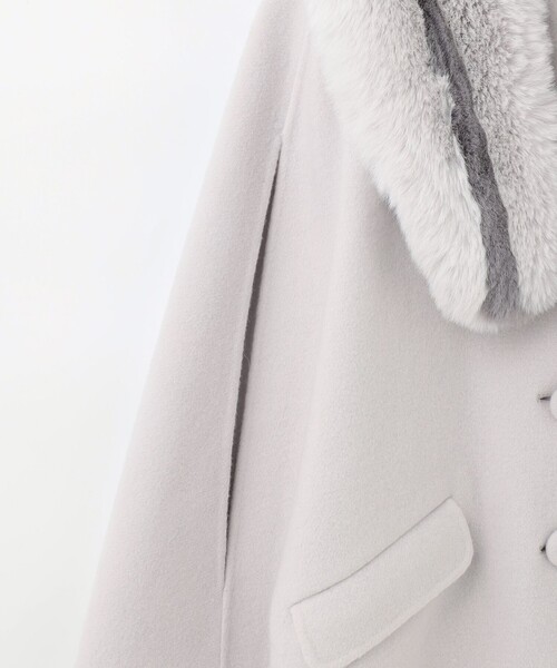 GRACE CONTINENTAL(グレースコンチネンタル)の「フレアリバーポンチョ(ポンチョ・レディース・ブラック/グレー・FREE)」の20枚目の写真