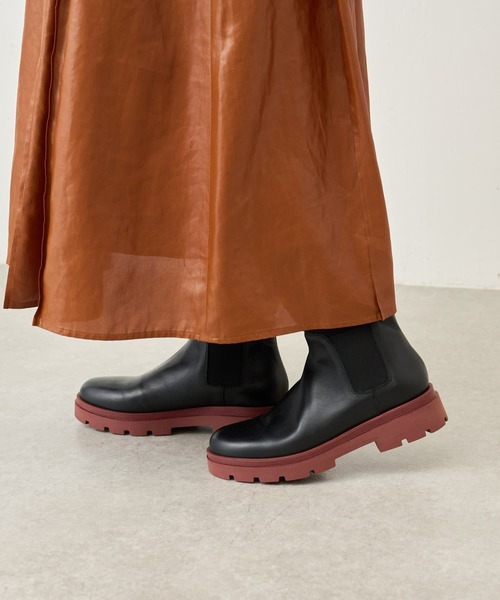 BEARDSLEY（ビアズリー）の「《FABIO RUSCONI・36～40サイズ》サイドゴアブーツ（ブーツ・レディース・ブラック・23/24/25/24.5/23.5/25.5）」の4枚目の写真