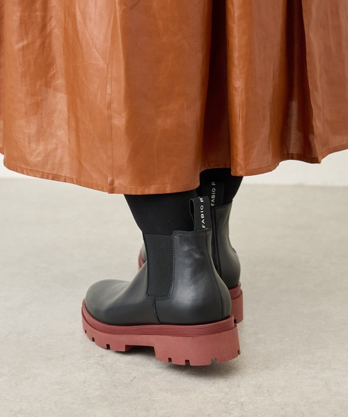 BEARDSLEY（ビアズリー）の「《FABIO RUSCONI・36～40サイズ》サイドゴアブーツ（ブーツ・レディース・ブラック・23/24/25/24.5/23.5/25.5）」の5枚目の写真