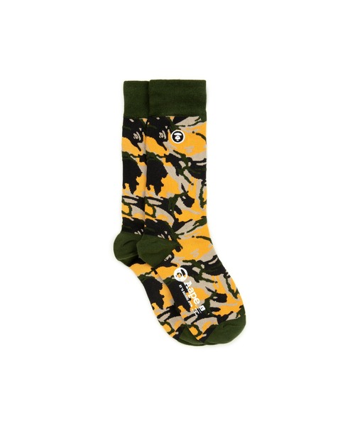 AAPE BY A BATHING APE（エーエイプバイアベイシングエイプ）の「AAPE  SOCKS L（ソックス/靴下・メンズ・イエロー系その他/ブラック系その他/グリーン系その他2/ホワイト系その他・LARGE/SMALL）」の17枚目の写真