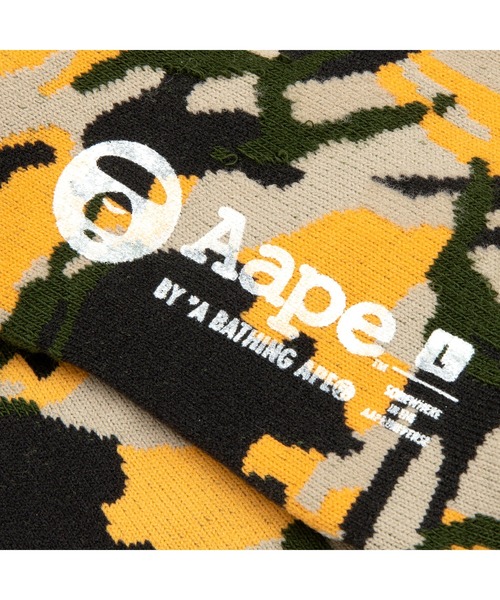 AAPE BY A BATHING APE（エーエイプバイアベイシングエイプ）の「AAPE  SOCKS L（ソックス/靴下・メンズ・イエロー系その他/ブラック系その他/グリーン系その他2/ホワイト系その他・LARGE/SMALL）」の18枚目の写真