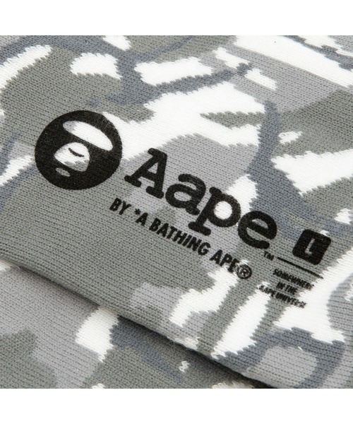 AAPE BY A BATHING APE（エーエイプバイアベイシングエイプ）の「AAPE  SOCKS L（ソックス/靴下・メンズ・イエロー系その他/ブラック系その他/グリーン系その他2/ホワイト系その他・LARGE/SMALL）」の6枚目の写真