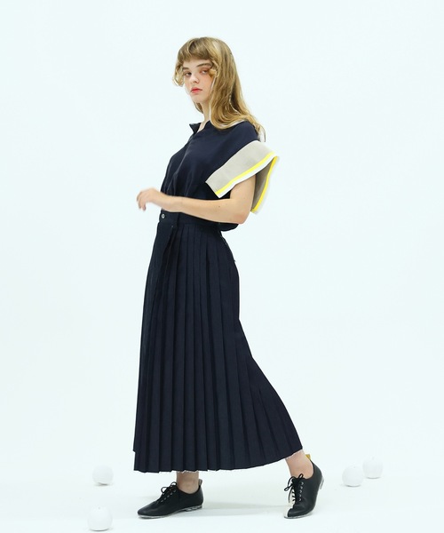 bedsidedrama（ベットサイドドラマ）の「Rib sleeve short blouse（シャツ/ブラウス・レディース・ブラック/ネイビー・2/1）」の7枚目の写真