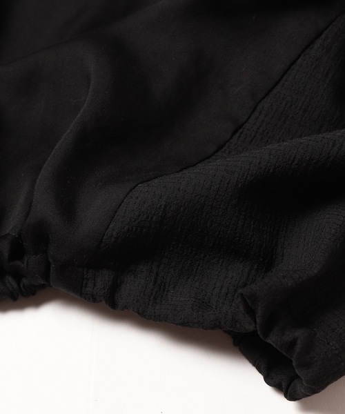bedsidedrama（ベットサイドドラマ）の「Rib sleeve short blouse（シャツ/ブラウス・レディース・ブラック/ネイビー・2/1）」の21枚目の写真