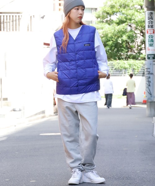 Gramicci(グラミチ)の「GRAMICCI×TAION/グラミチ×タイオン INNER DOWN VEST ダウンベスト(ダウンジャケット/コート・メンズ・ブラック/パープル/ベージュ/カモフラージュ/オリーブ・XL/L/M/XXL)」の7枚目の写真