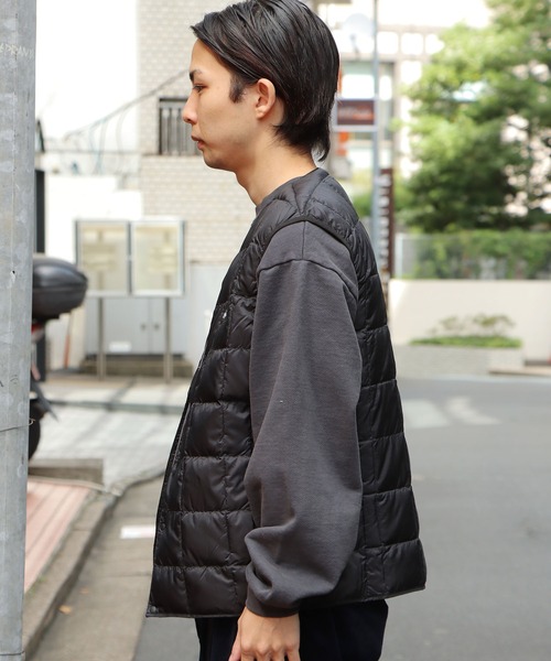 Gramicci(グラミチ)の「GRAMICCI×TAION/グラミチ×タイオン INNER DOWN VEST ダウンベスト(ダウンジャケット/コート・メンズ・ブラック/パープル/ベージュ/カモフラージュ/オリーブ・XL/L/M/XXL)」の16枚目の写真