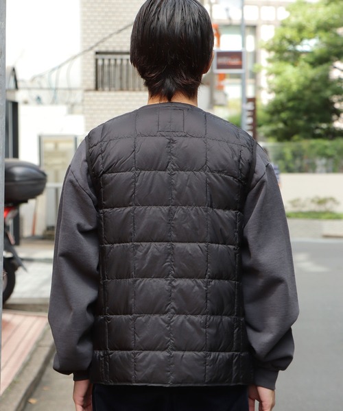 Gramicci(グラミチ)の「GRAMICCI×TAION/グラミチ×タイオン INNER DOWN VEST ダウンベスト(ダウンジャケット/コート・メンズ・ブラック/パープル/ベージュ/カモフラージュ/オリーブ・XL/L/M/XXL)」の17枚目の写真