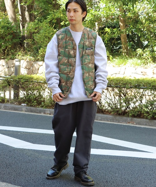 Gramicci(グラミチ)の「GRAMICCI×TAION/グラミチ×タイオン INNER DOWN VEST ダウンベスト(ダウンジャケット/コート・メンズ・ブラック/パープル/ベージュ/カモフラージュ/オリーブ・XL/L/M/XXL)」の10枚目の写真