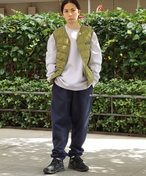 Gramicci(グラミチ)の「GRAMICCI×TAION/グラミチ×タイオン INNER DOWN VEST ダウンベスト(ダウンジャケット/コート・メンズ・ブラック/パープル/ベージュ/カモフラージュ/オリーブ・XL/L/M/XXL)」の6枚目の写真