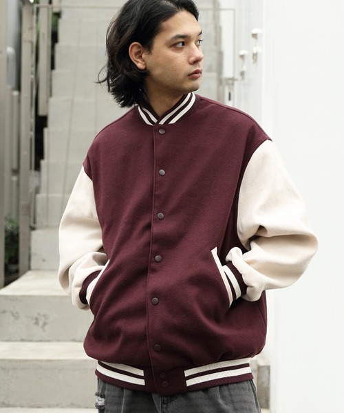 ８(eight)（エイト）の「ライトスタジャン（スタジャン・メンズ・ブラック/パープル/ネイビー/グリーン/マスタード・X-LARGE/LARGE/MEDIUM）」の4枚目の写真