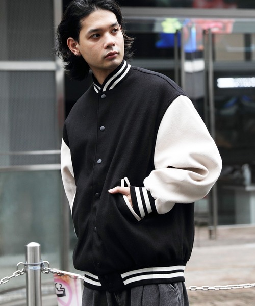 ８(eight)（エイト）の「ライトスタジャン（スタジャン・メンズ・ブラック/パープル/ネイビー/グリーン/マスタード・X-LARGE/LARGE/MEDIUM）」の2枚目の写真