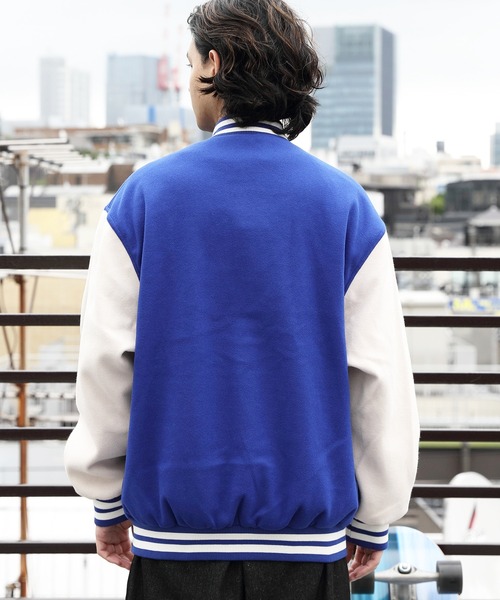 ８(eight)（エイト）の「ライトスタジャン（スタジャン・メンズ・ブラック/パープル/ネイビー/グリーン/マスタード・X-LARGE/LARGE/MEDIUM）」の10枚目の写真