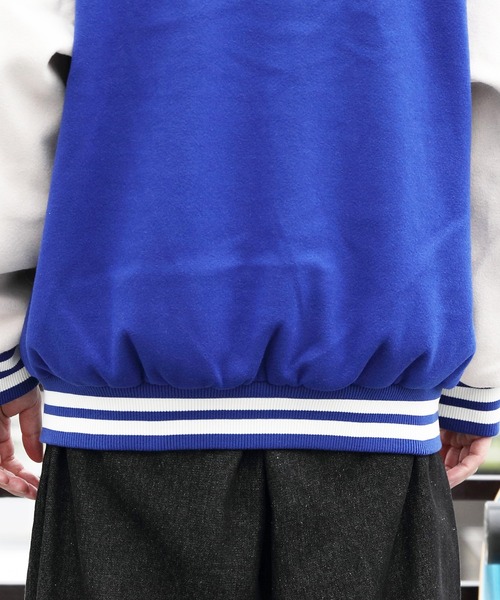 ８(eight)（エイト）の「ライトスタジャン（スタジャン・メンズ・ブラック/パープル/ネイビー/グリーン/マスタード・X-LARGE/LARGE/MEDIUM）」の11枚目の写真