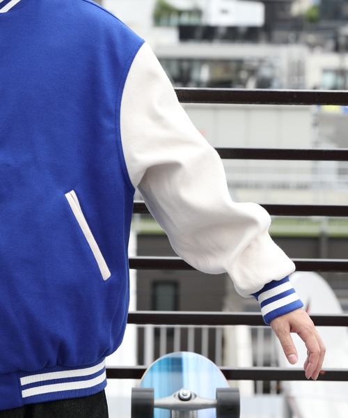 ８(eight)（エイト）の「ライトスタジャン（スタジャン・メンズ・ブラック/パープル/ネイビー/グリーン/マスタード・X-LARGE/LARGE/MEDIUM）」の15枚目の写真