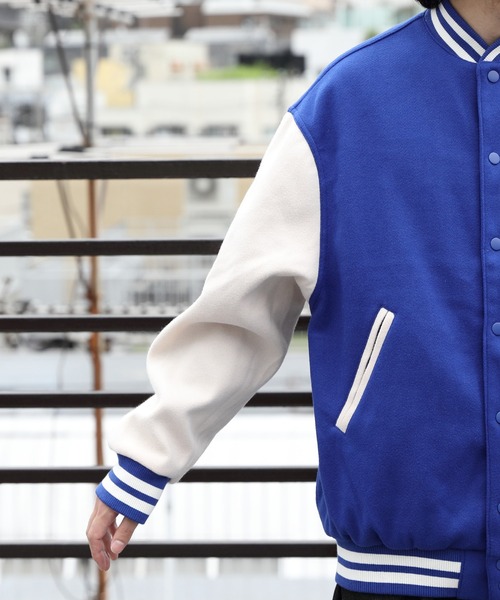 ８(eight)（エイト）の「ライトスタジャン（スタジャン・メンズ・ブラック/パープル/ネイビー/グリーン/マスタード・X-LARGE/LARGE/MEDIUM）」の16枚目の写真