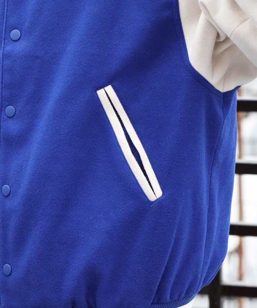 ８(eight)（エイト）の「ライトスタジャン（スタジャン・メンズ・ブラック/パープル/ネイビー/グリーン/マスタード・X-LARGE/LARGE/MEDIUM）」の19枚目の写真