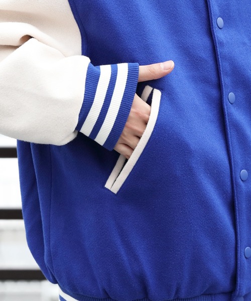 ８(eight)（エイト）の「ライトスタジャン（スタジャン・メンズ・ブラック/パープル/ネイビー/グリーン/マスタード・X-LARGE/LARGE/MEDIUM）」の20枚目の写真