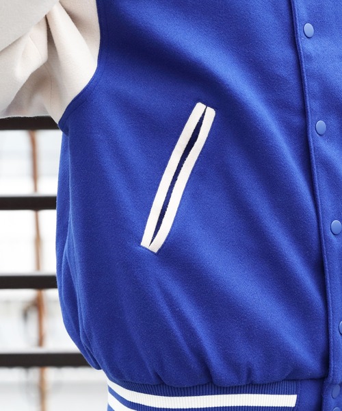 ８(eight)（エイト）の「ライトスタジャン（スタジャン・メンズ・ブラック/パープル/ネイビー/グリーン/マスタード・X-LARGE/LARGE/MEDIUM）」の21枚目の写真