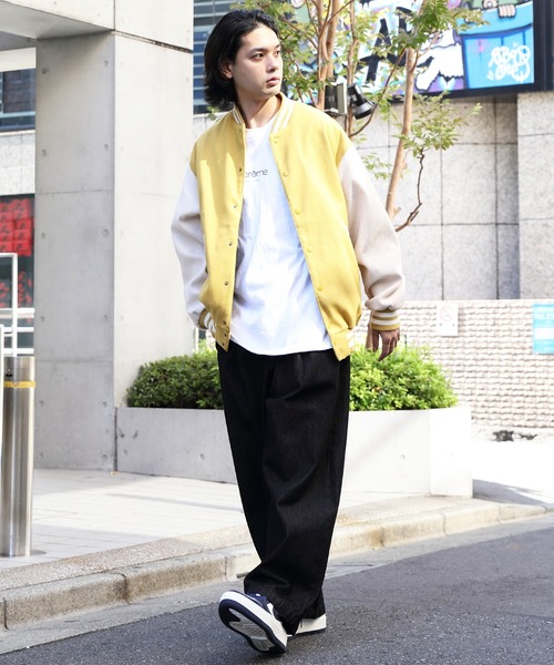 ８(eight)（エイト）の「ライトスタジャン（スタジャン・メンズ・ブラック/パープル/ネイビー/グリーン/マスタード・X-LARGE/LARGE/MEDIUM）」の7枚目の写真