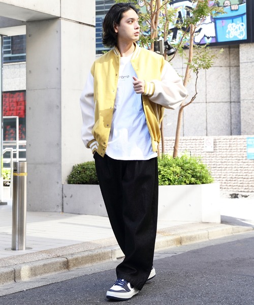 ８(eight)（エイト）の「ライトスタジャン（スタジャン・メンズ・ブラック/パープル/ネイビー/グリーン/マスタード・X-LARGE/LARGE/MEDIUM）」の8枚目の写真