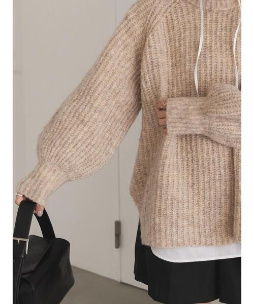 AMERICAN HOLIC（アメリカンホリック）の「MIXヤーンラグランニットプルオーバー（ニット/セーター・レディース・サックスブルー/ブラウン/ライトベージュ/ラベンダー/オレンジ・M/L）」の20枚目の写真