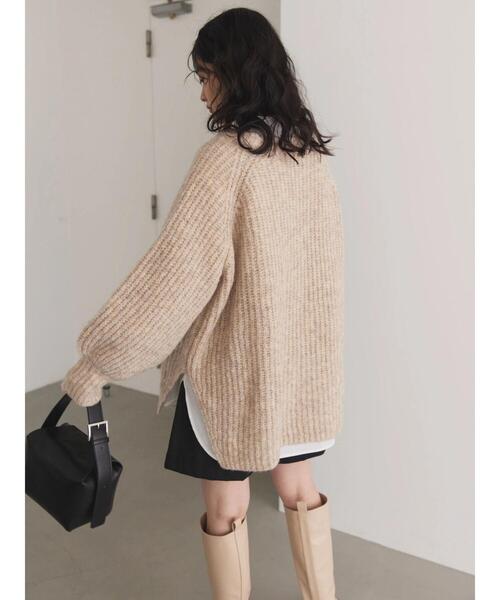 AMERICAN HOLIC（アメリカンホリック）の「MIXヤーンラグランニットプルオーバー（ニット/セーター・レディース・サックスブルー/ブラウン/ライトベージュ/ラベンダー/オレンジ・M/L）」の21枚目の写真