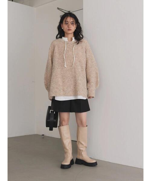 AMERICAN HOLIC（アメリカンホリック）の「MIXヤーンラグランニットプルオーバー（ニット/セーター・レディース・サックスブルー/ブラウン/ライトベージュ/ラベンダー/オレンジ・M/L）」の22枚目の写真