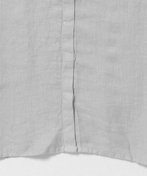 Demi-Luxe BEAMS（デミルクス ビームス）の「120% LINO / ドルマン レレギュラーカラー 7分袖（シャツ/ブラウス・レディース・ライトグレー/ネイビー・ONE SIZE）」の9枚目の写真