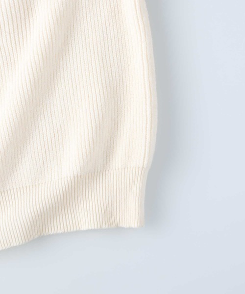 BACK NUMBER(バックナンバー)の「【BACK NUMBER】畦編みタートルニット(ニット/セーター・メンズ・オフホワイト/ブラック・XL/L/M/S)」の4枚目の写真