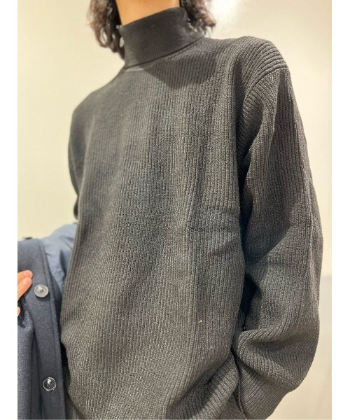BACK NUMBER(バックナンバー)の「【BACK NUMBER】畦編みタートルニット(ニット/セーター・メンズ・オフホワイト/ブラック・XL/L/M/S)」の10枚目の写真