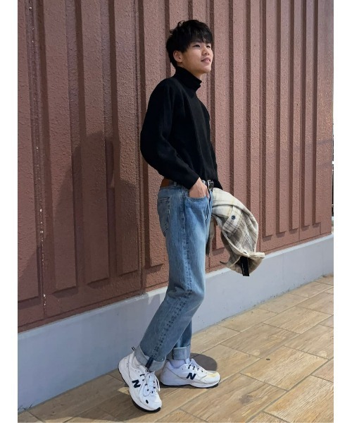 BACK NUMBER(バックナンバー)の「【BACK NUMBER】畦編みタートルニット(ニット/セーター・メンズ・オフホワイト/ブラック・XL/L/M/S)」の16枚目の写真