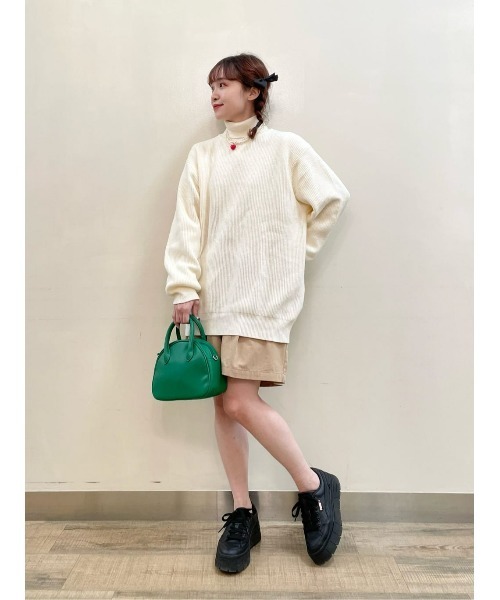 BACK NUMBER(バックナンバー)の「【BACK NUMBER】畦編みタートルニット(ニット/セーター・メンズ・オフホワイト/ブラック・XL/L/M/S)」の21枚目の写真